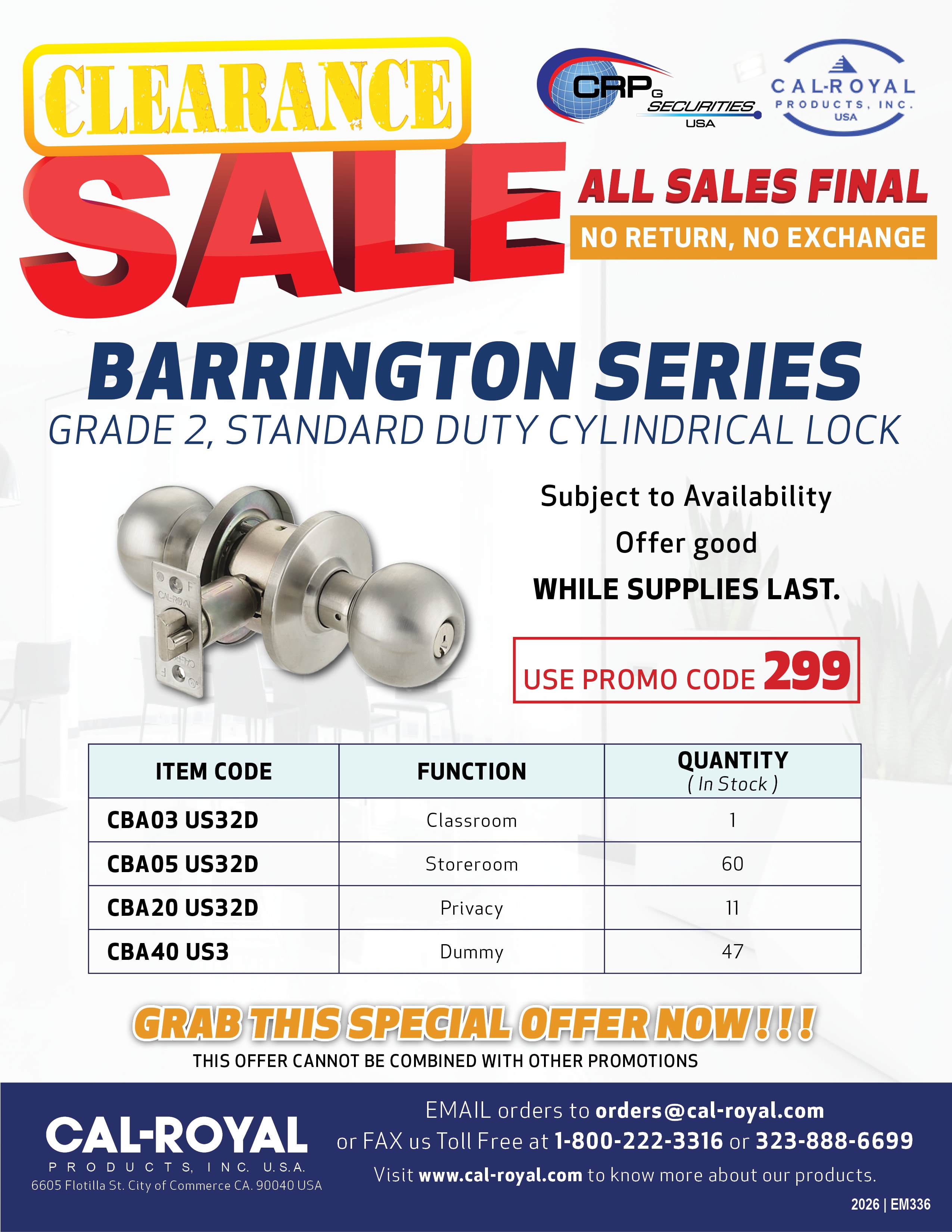 Promo Barrington Series