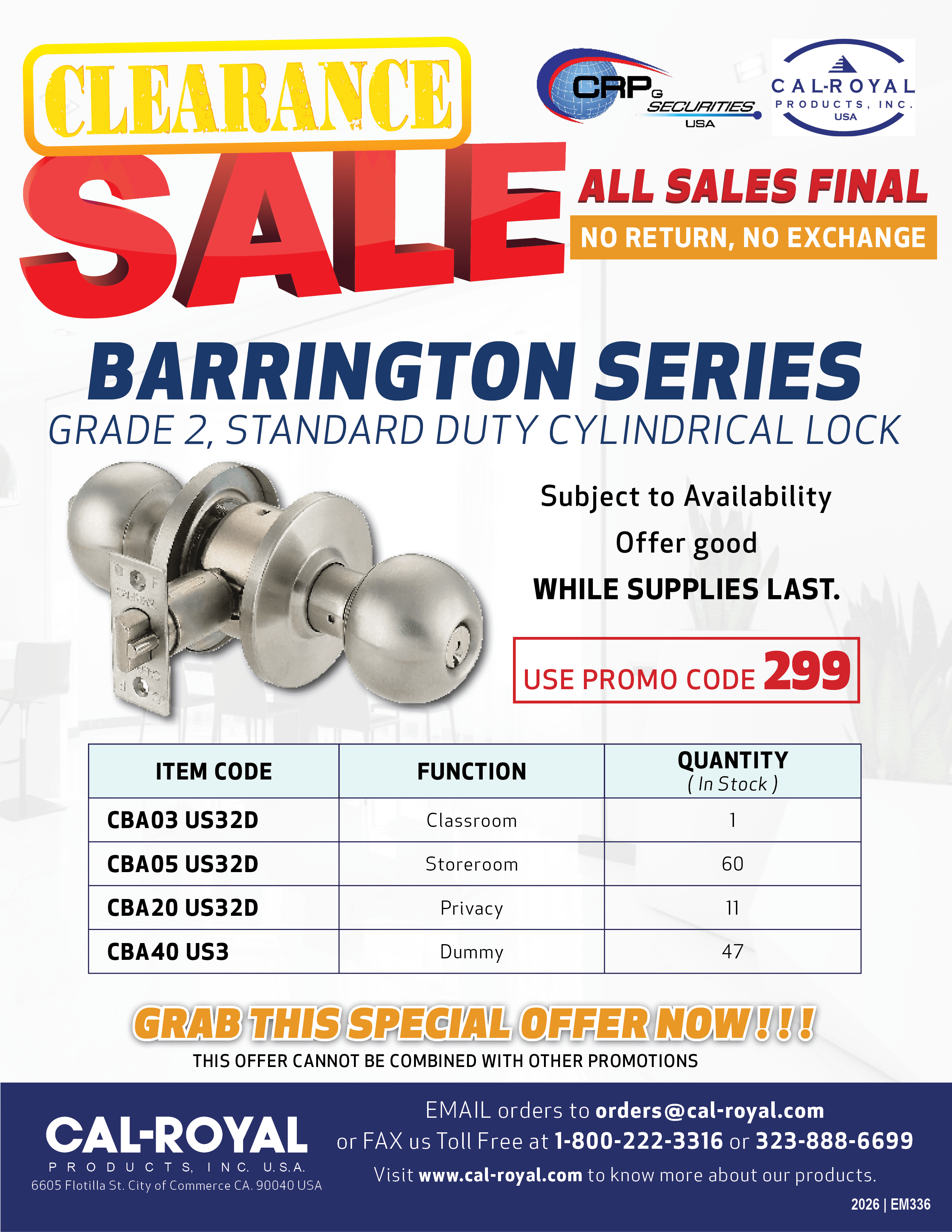 Promo Barrington Series